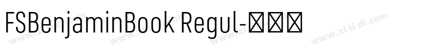 FSBenjaminBook Regul字体转换